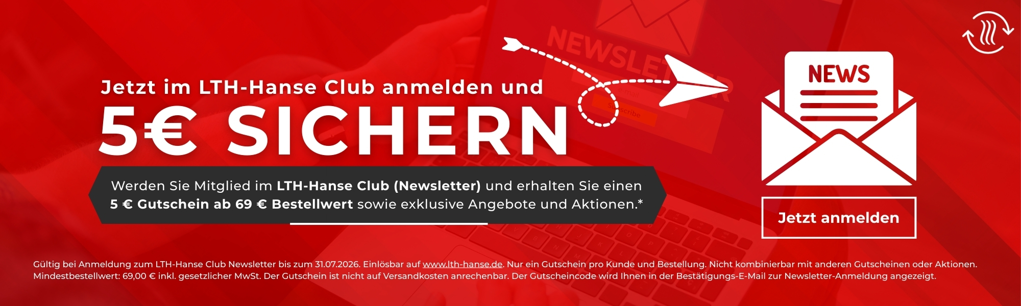 5 € Willkommensgutschein